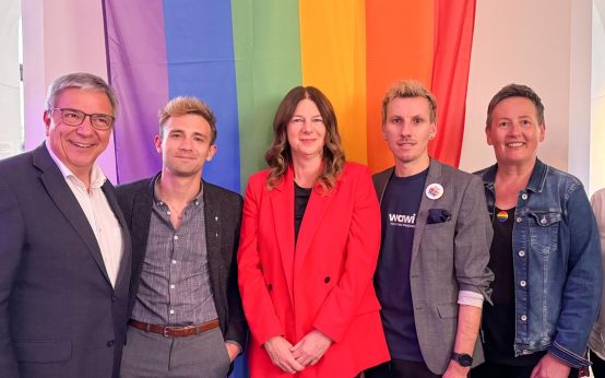 Regenbogenempfang im Rathaus