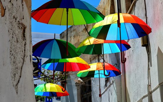 Schattenspender, Regenschirme, Hitzeaktionsplan