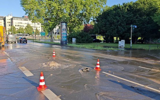 ESWE Verkehr reagiert nach Kollaps am Gustav-Stresemann-Ring