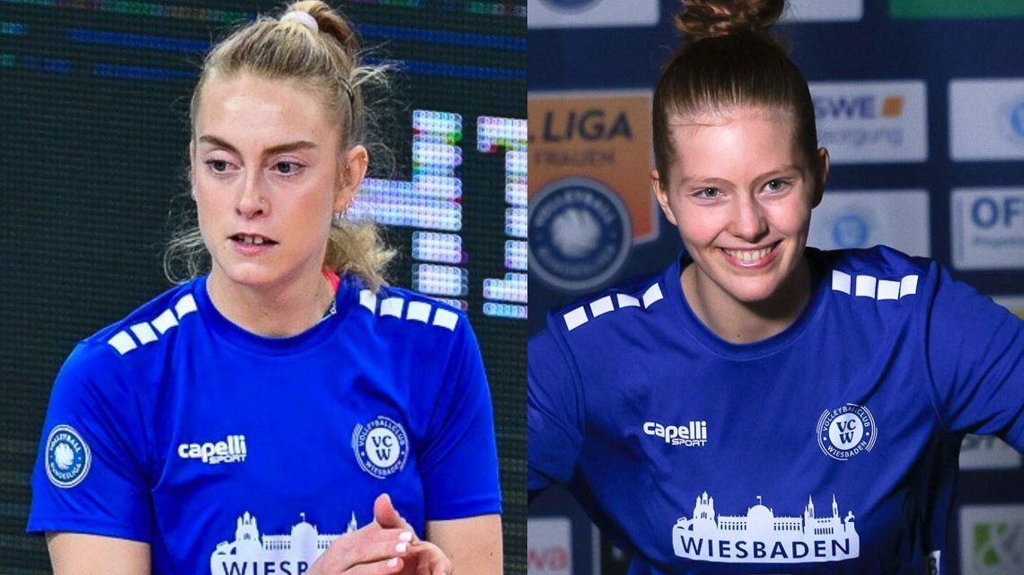 Tanja Großer und Hannah Hartmann im Kader des VC Wiesbaden