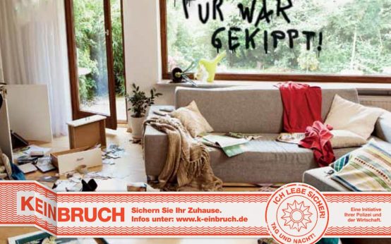 Polizei-Beratung, Tür war gekippt.