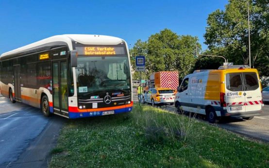 Wasserrohrbruch, Staus am Gustav-Stresemann-Ring