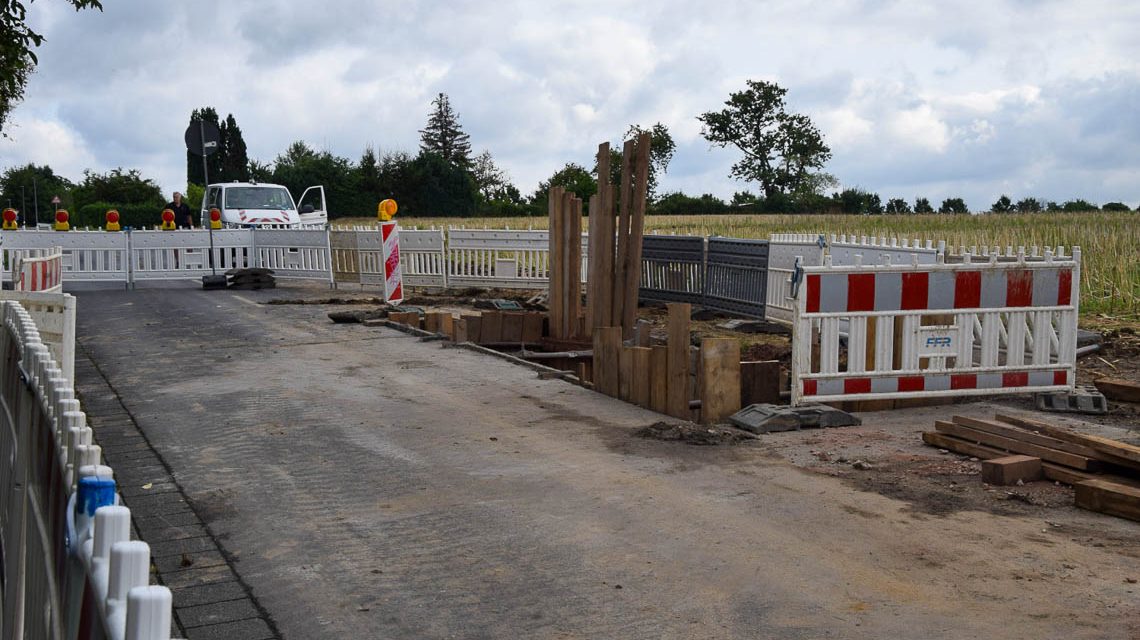 Baustelle in der Schönaustraße