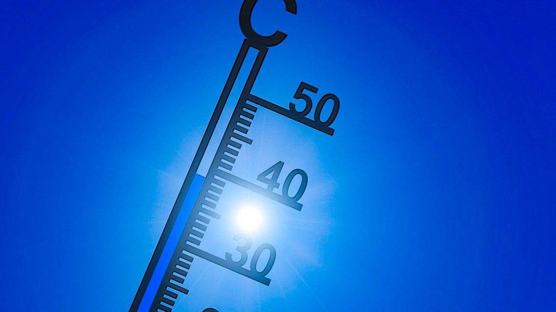 Das Thermometer steigt am Dienstag auf 38 Grad. Hitzewelle.