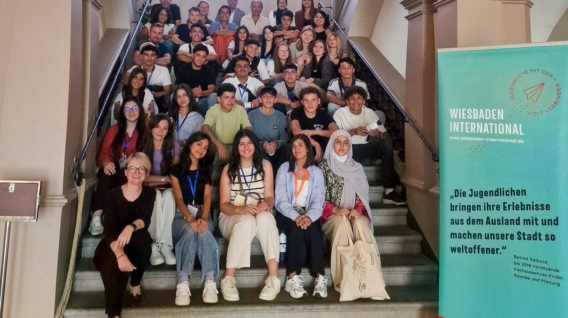 Das Rathaus im Zeichen der Jugendbegegnung