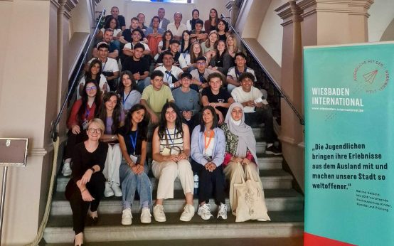 Das Rathaus im Zeichen der Jugendbegegnung