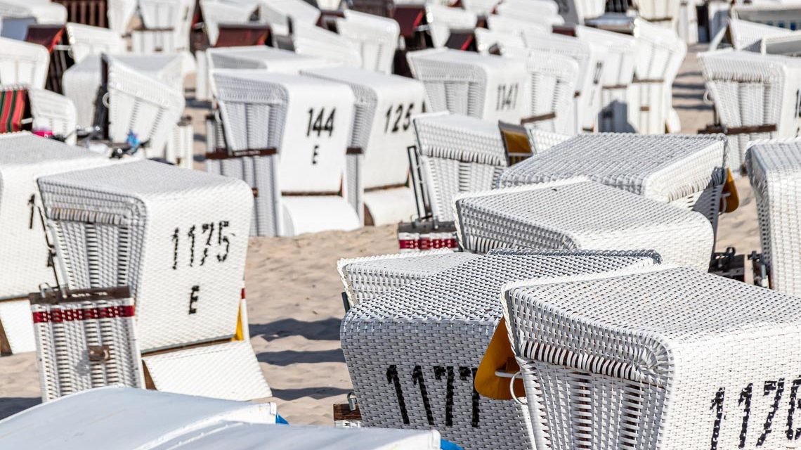 Strandkorb an der Ostsee
