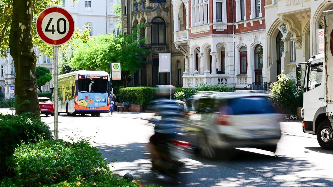 Tempo 40 und Tempo 30 in der Innenstadt.