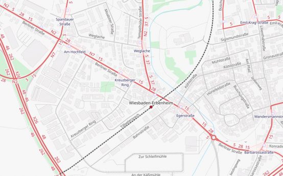 Verkehrsstörungen in Wiesbaden Erbenheim wegen Erbenheimer Kerb