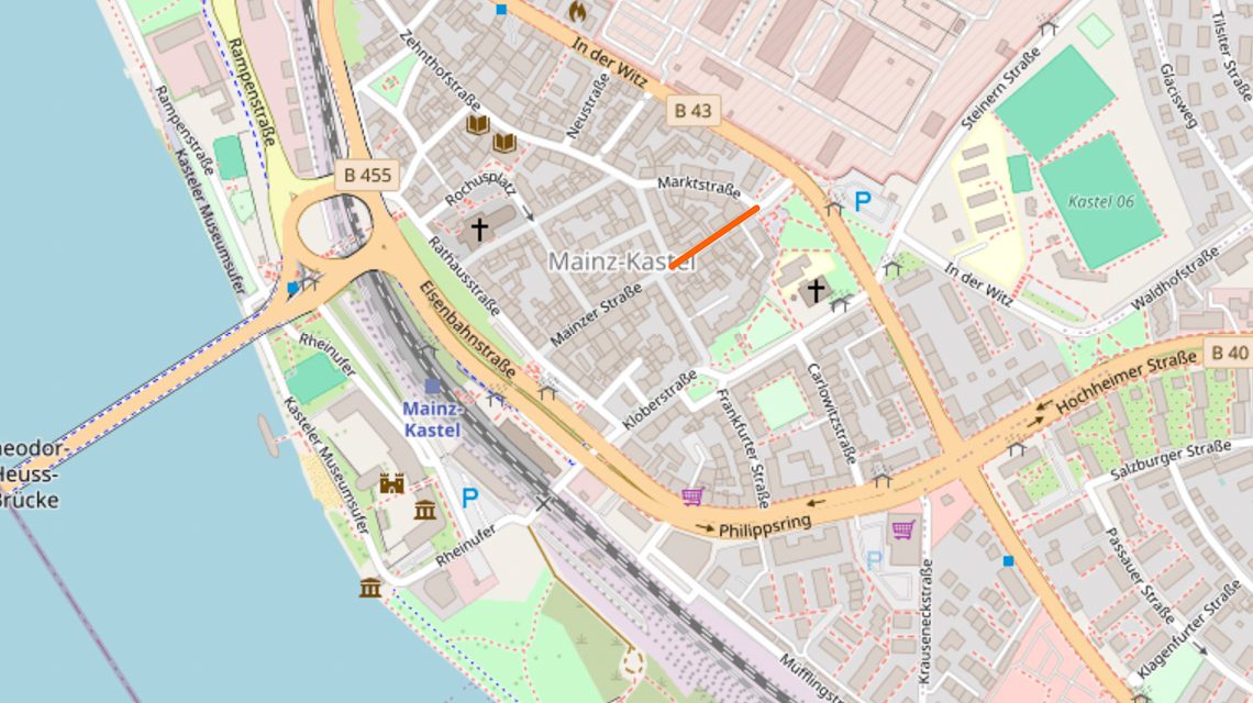 Mainzer Straße in Kastel