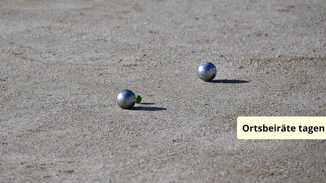 Demnächst auch in Sonnenberg: Boule spielen.