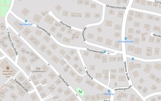 Thomaestraße im Stadtteil Nordost