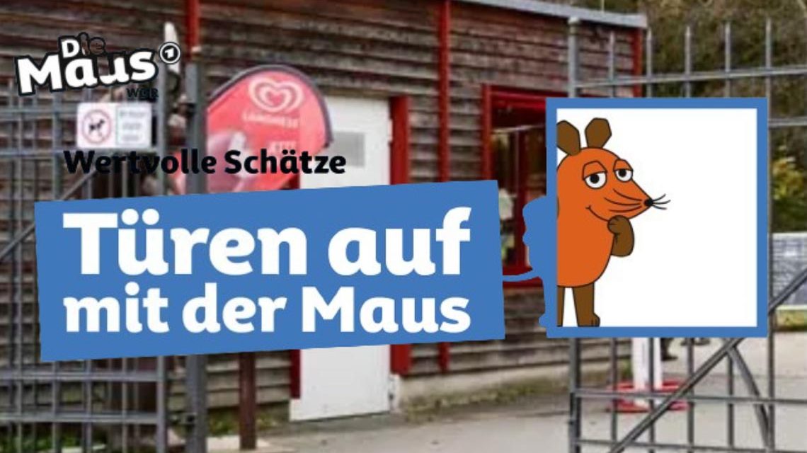 Tür auf mit der Maus in der Fasanerie
