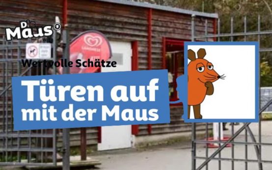 Tür auf mit der Maus in der Fasanerie