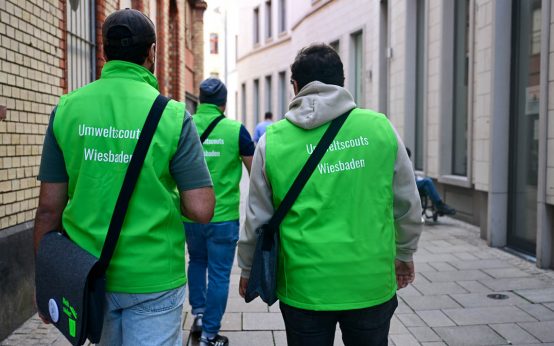 Umweltscouts , seit heute unterwegs im historischen Fünfeck.