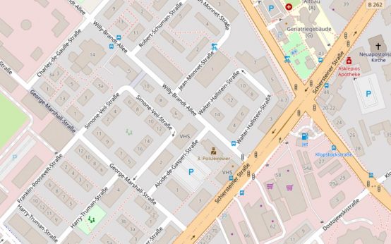 Vollsperrung der Walter-Hallstein-Straße