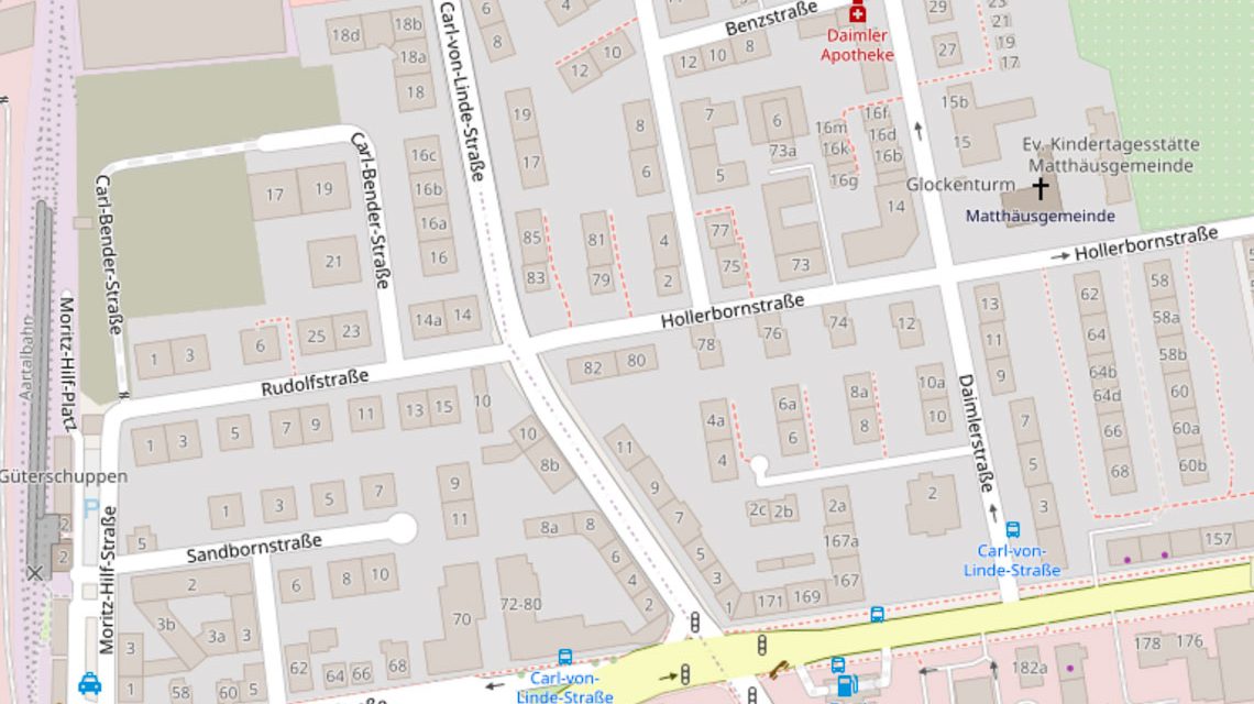 Vollsperrung der Carl-von-Linde-Straße im Einmündungsbereich Hollerbornstraße