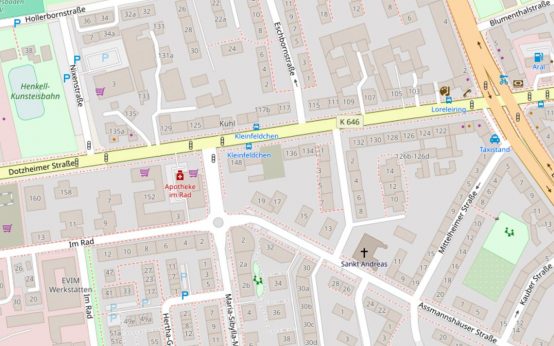 Dotzheimer Straße im Rheingauvierel
