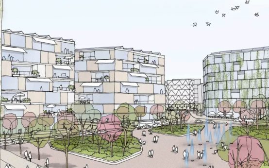 Entwurf von Schneider +schumacher | Ostfeld für Alle“ ist die Vision einer sozialverträglichen, partizipativen und ökologischen Stadtentwicklung, orientiert an gründerzeitlichen Vorbildern des Wiesbadener Blocks; eine grüne, gerechte, produktive und lebendige Stadt!