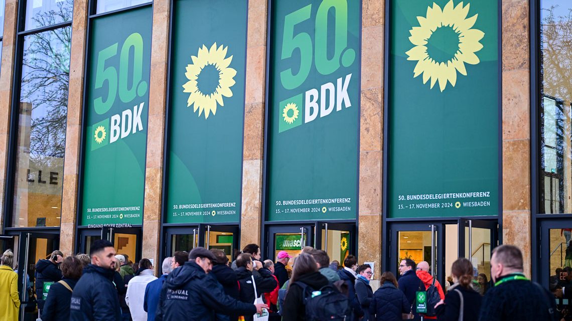 Bundesparteitag der Günen in Wiesbaden, vom 15. bis 17. November in Wiesabden im RMCC.