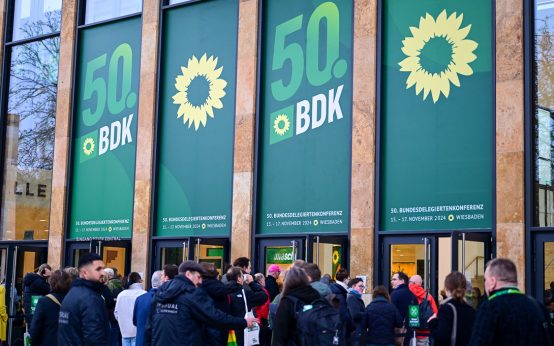 Bundesparteitag der Günen in Wiesbaden, vom 15. bis 17. November in Wiesabden im RMCC.