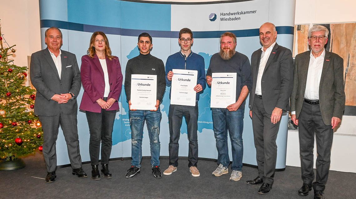 Wiesbadener und Rheingauer Handwerker ausgezeichnet von der Handwerkskammer.
