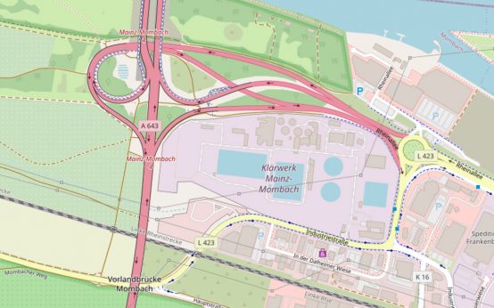 Mainz Mombach, Vorlandbrücke A643