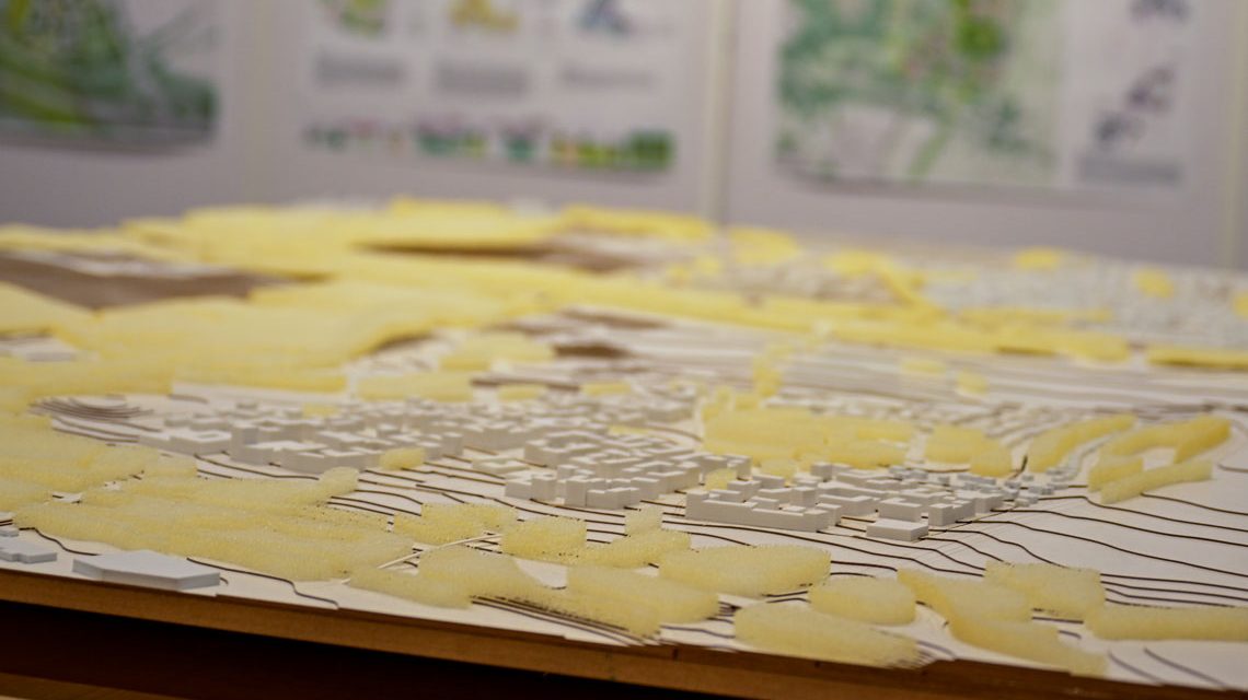 Modell zum Wohngebiet Ostfeld.