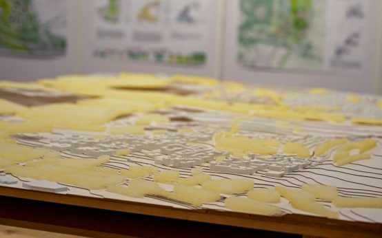 Modell zum Wohngebiet Ostfeld.