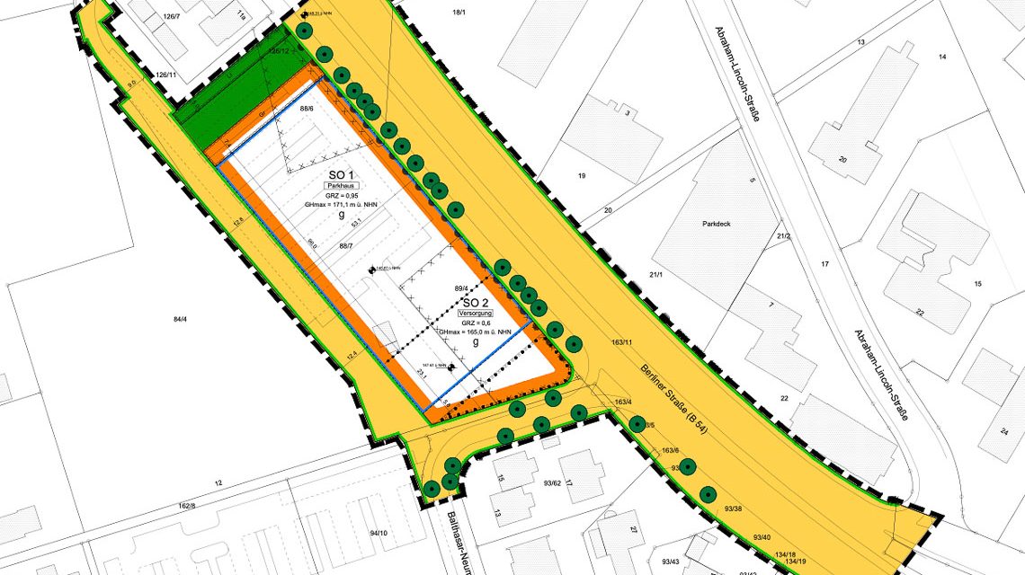 Parkhaus Berliner Straße (Bebauungsplan im Verfahren)