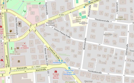Blumenstraße in Mitte gesperrt.