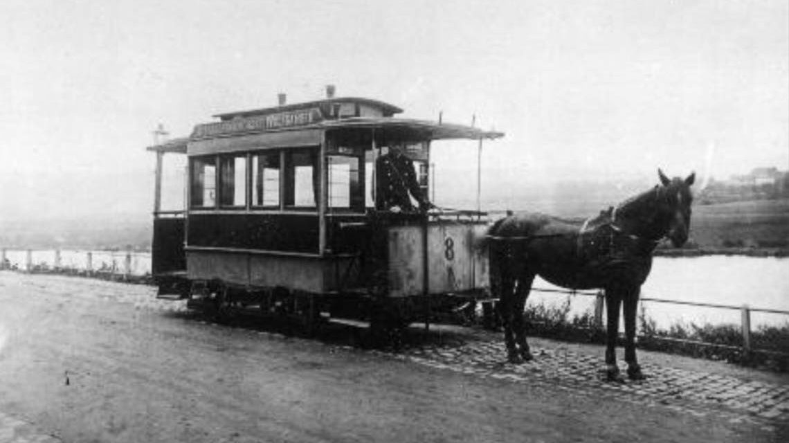 Historische Pferdebahn aus Kassel.