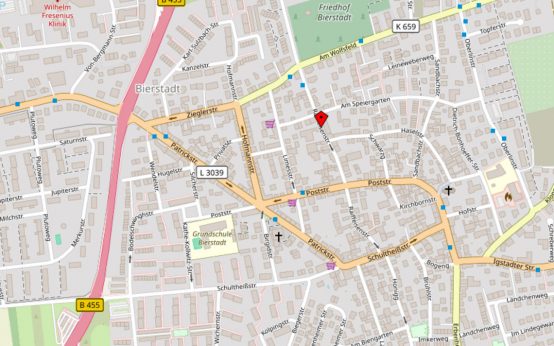 Reiffeisenstraße in Bierstadt gesperrt.