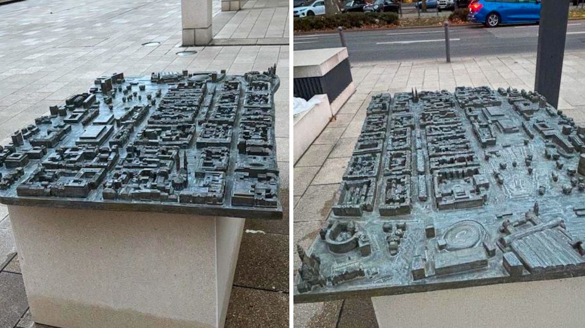 Neues Blindentast-Stadtmodel von Wiesbaden