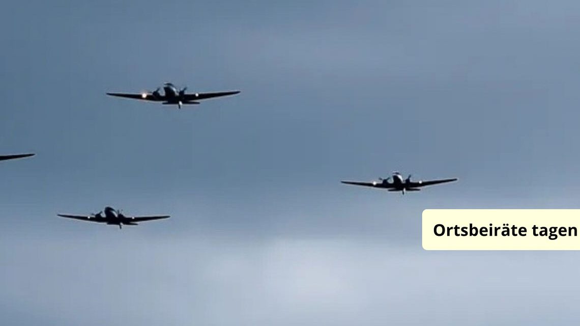 Wiesbadens Ortsbeiräte tagen, kommen zusammen, Flugbewegungen a, Airfield stehen auf der Agenda.