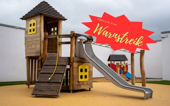 Warnstreik der städtischen Kindertagesstädten.