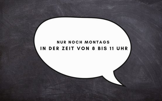 Neue Sprechzeiten im Bereich Materielle Leistungen