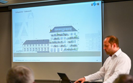 Zollspeicher Südansicht der SEG Stadtentwicklungsgesellschaft.