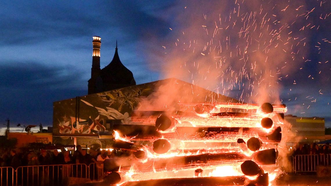 Osterfeuer am Schlachthof