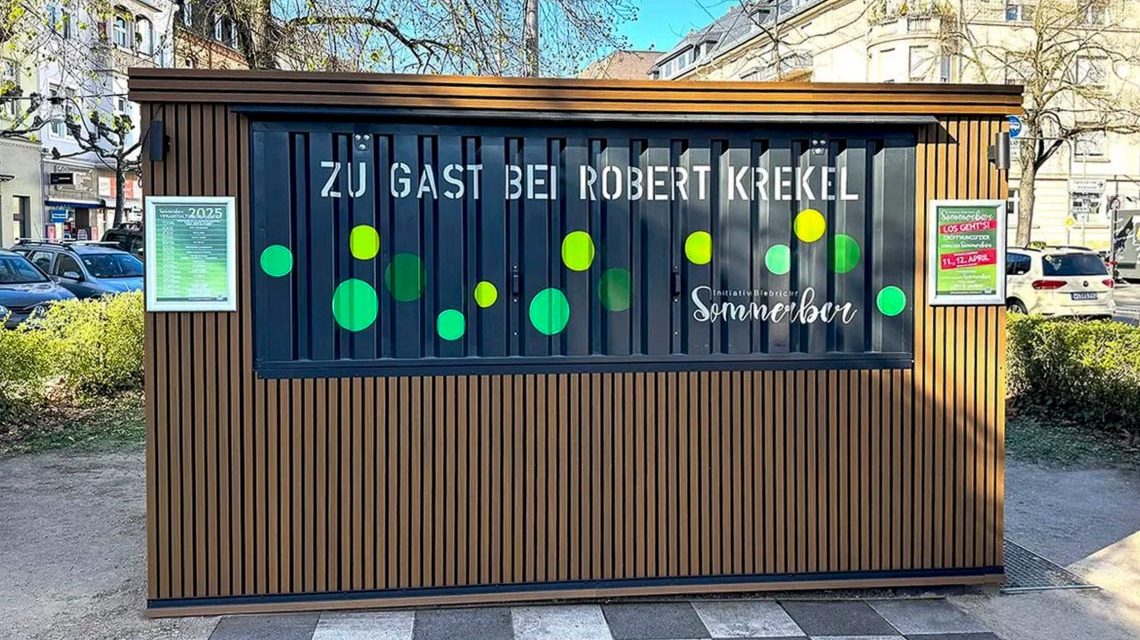 Sommerbar Biebrich in der Robert-Krekel Analge.