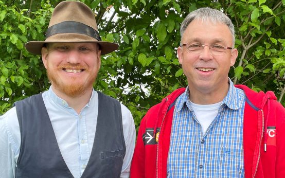 Thomas Tschöpel und Frederik Ebling bilden das neue Pfarrteam im Wiesbadener Osten.