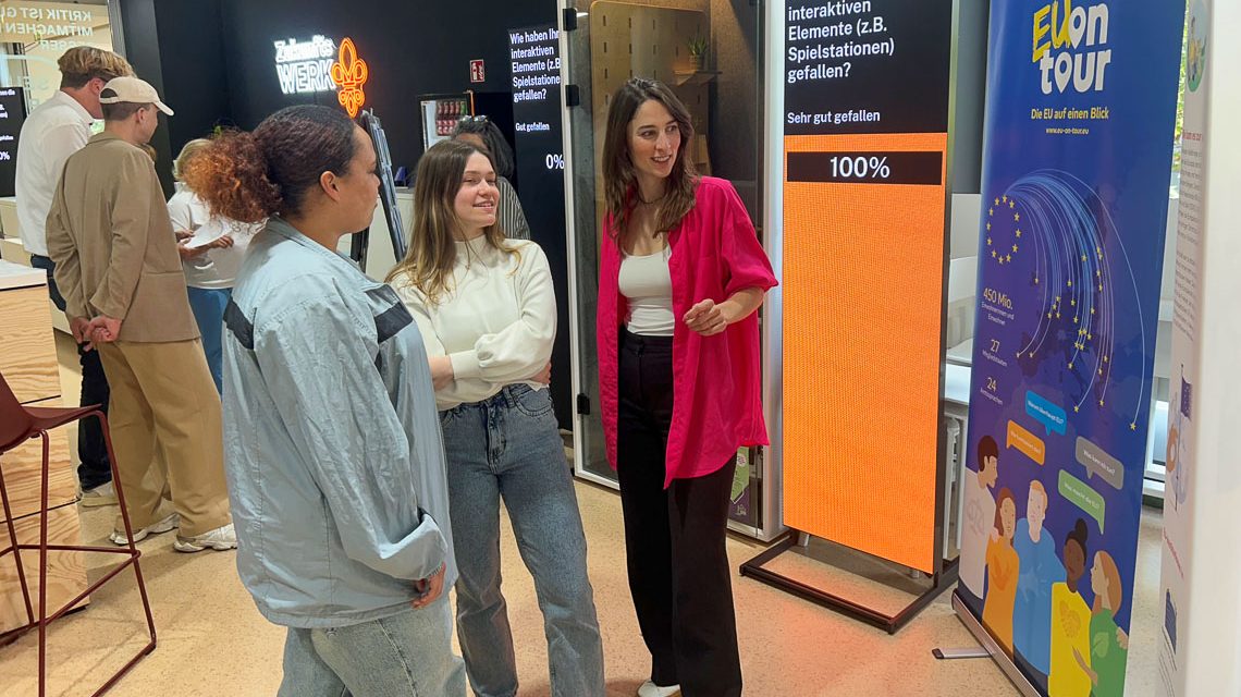 Eröffnung der Wanderausstellung EU on Tour im Zukunftswerk.