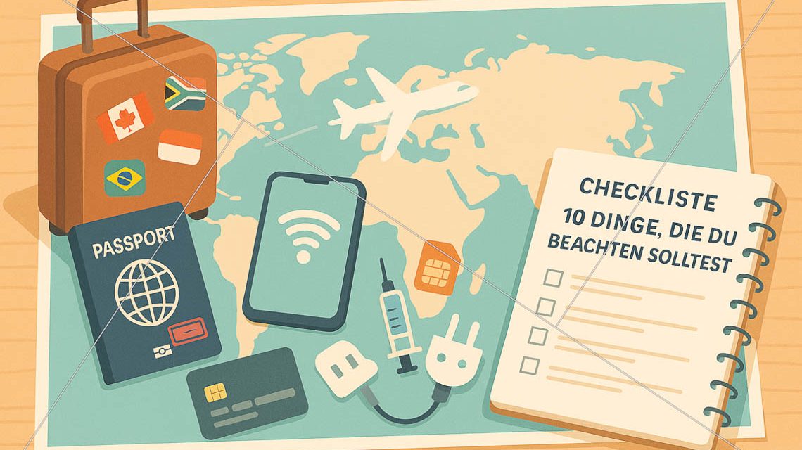 Ckeckliste fürs Reisen. Das sollten Sie außerhalb der EU beachten.