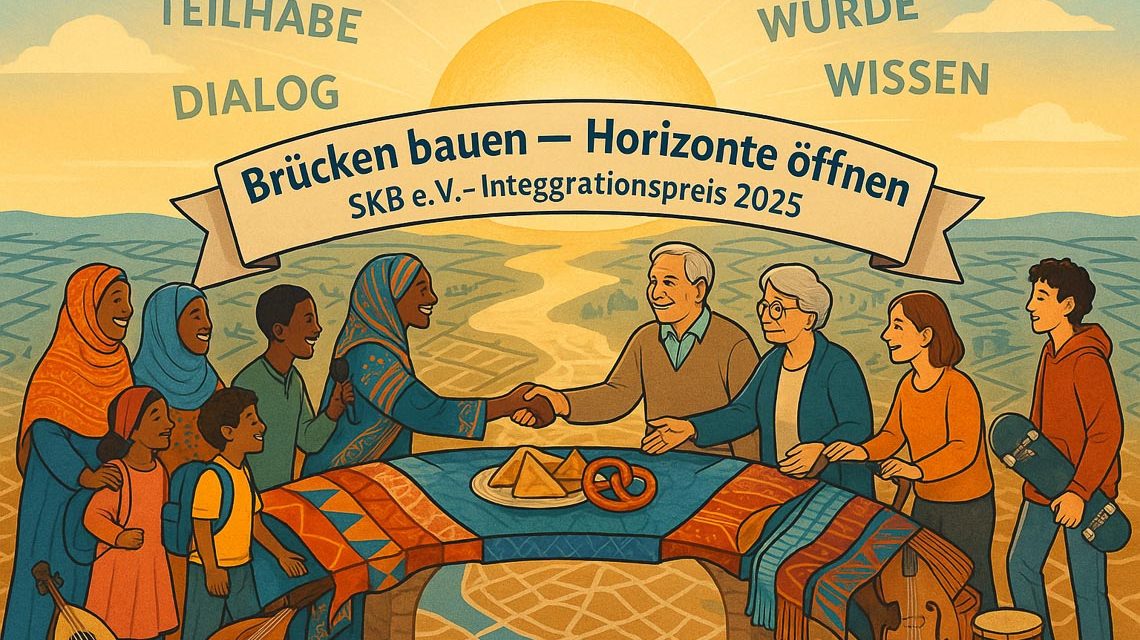 Freude und Stolz: Mitglieder der SKB e. V. feiern die Auszeichnung mit Musik, Tanz und Gemeinschaftsgeist – gelebte Integration in Wiesbaden