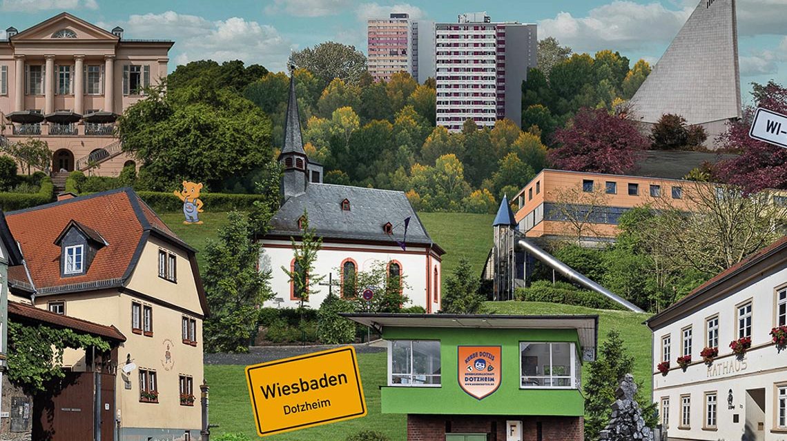 Sechs Ortsteile, ein Stadtteil: Postkarte vereint Dotzhem.