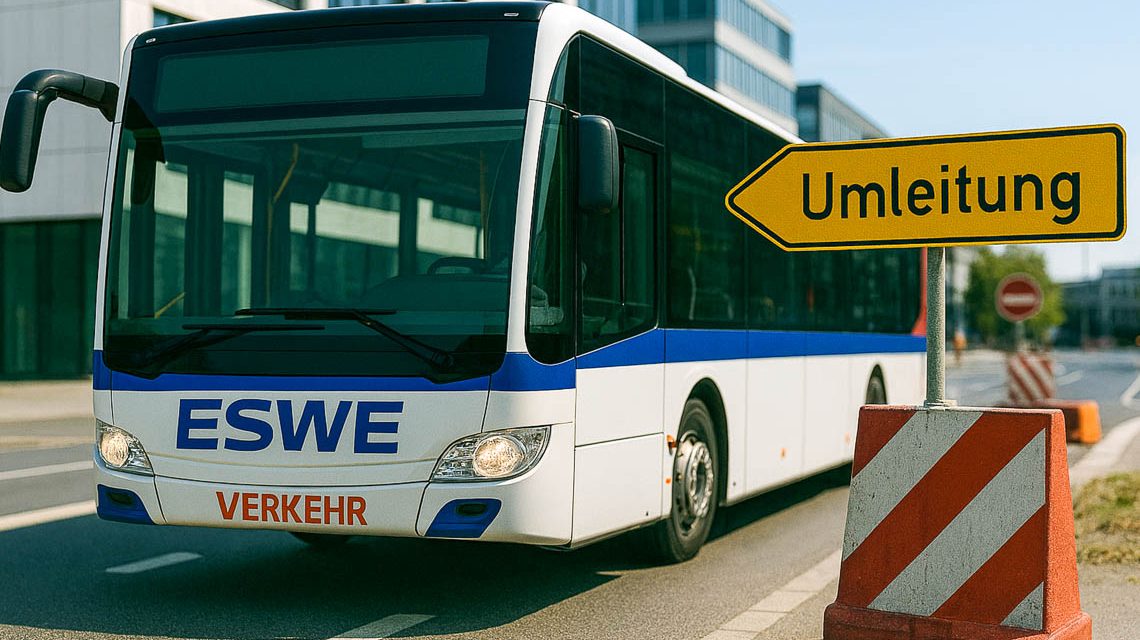 Bus Umleitung Statusbild Abraham-Lincoln-Straße