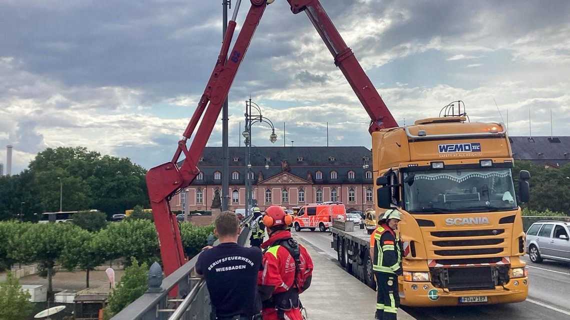 Berufsfeuerwehr Wiesbaden, Höhenretter im Einsatz.