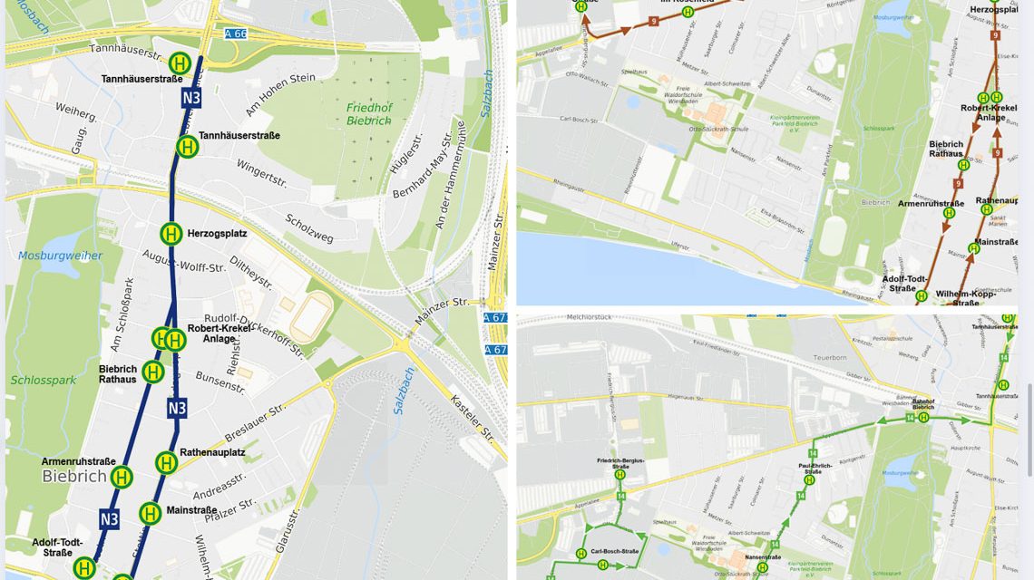 Autofreies Rheinufer in Biebrich. Ein Versuch.