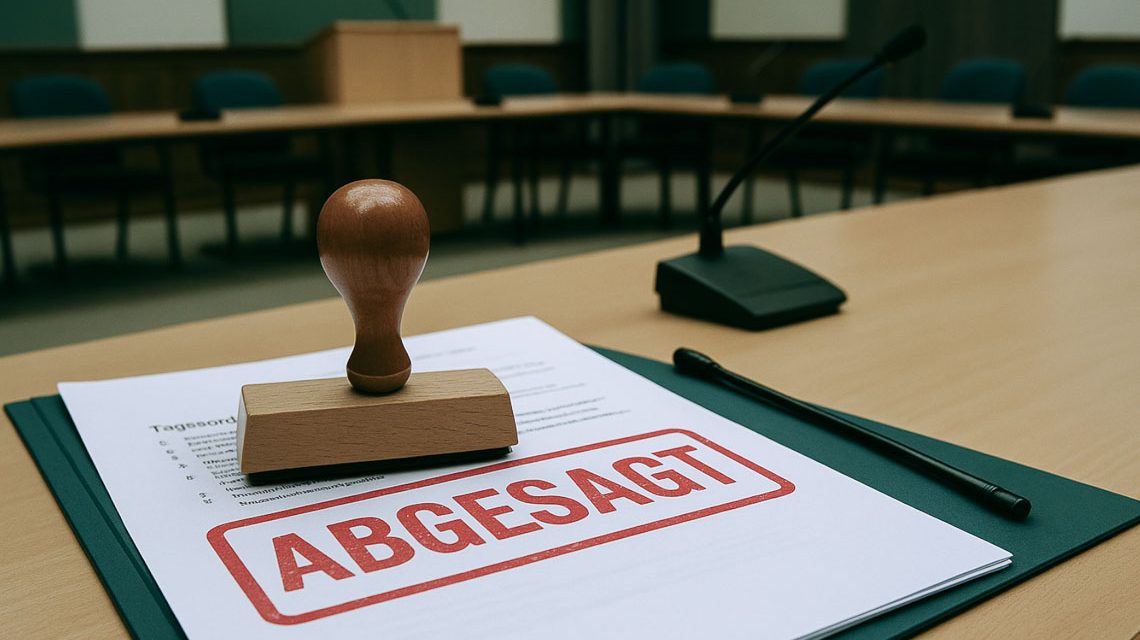 Sitzung abgesagt, Ausländerbeirat.