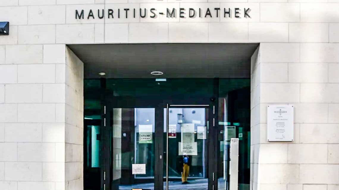 Mauritius Mediathek Haupteingang.